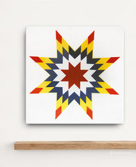 Quilted Star Canvas Print