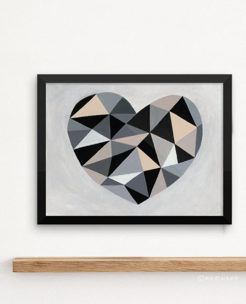 Prism Heart Art Print